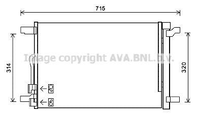 AVA QUALITY COOLING Kondensators, Gaisa kond. sistēma VW5335D